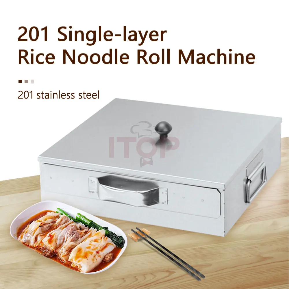 Rice Noodle Roll Machine Steamer Food Grade Steamed Vermicelli Roll Machine Stainless Steel Noodle Vermicelli Roll Making Machi