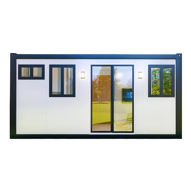 40ft mediterranean style prefab flat pack container home cheap price prefabricated shop modular house for malaysia