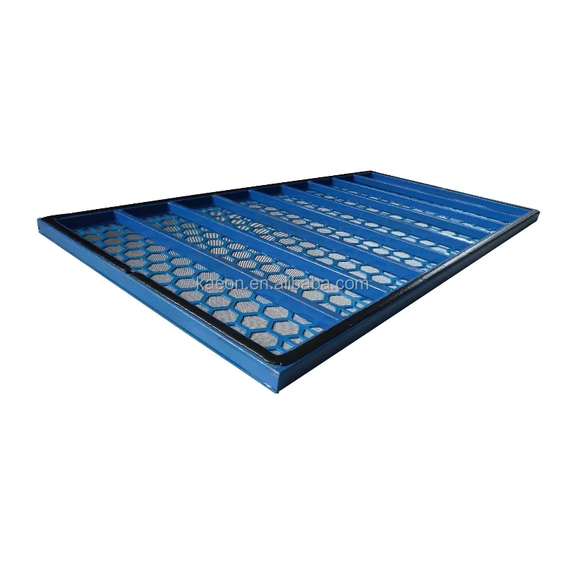 Oil & gas well drilling operation mud cleaner screens