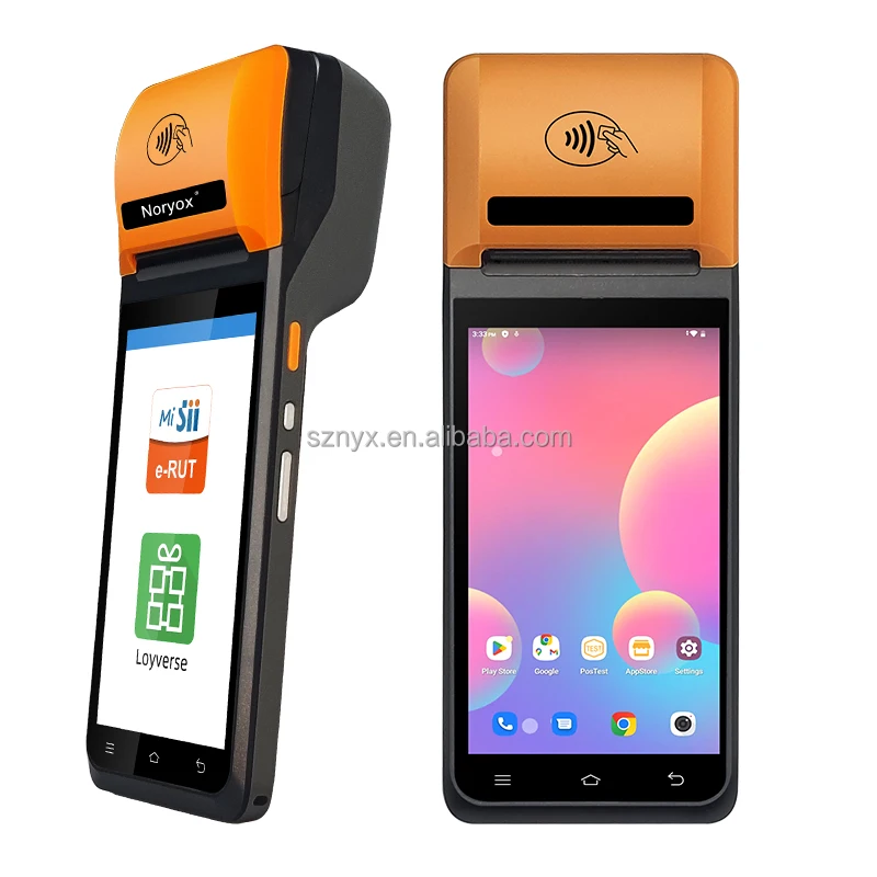Новая портативная машина NB55 5 дюймов Android 14 сенсорный экран смарт-платежная мобильный терминал для супермаркетов