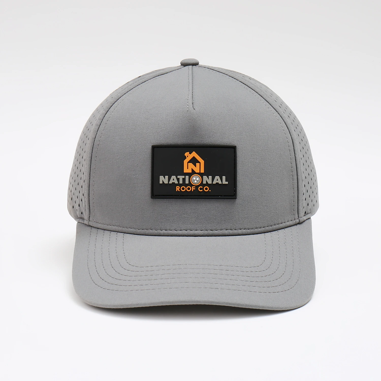 PVC Logo 5 Panel Dad Hat Polyester Sport Unisex Waterproof Laser Cut Hole Perforated Trucker Hat Manufacturer Golf Gorras