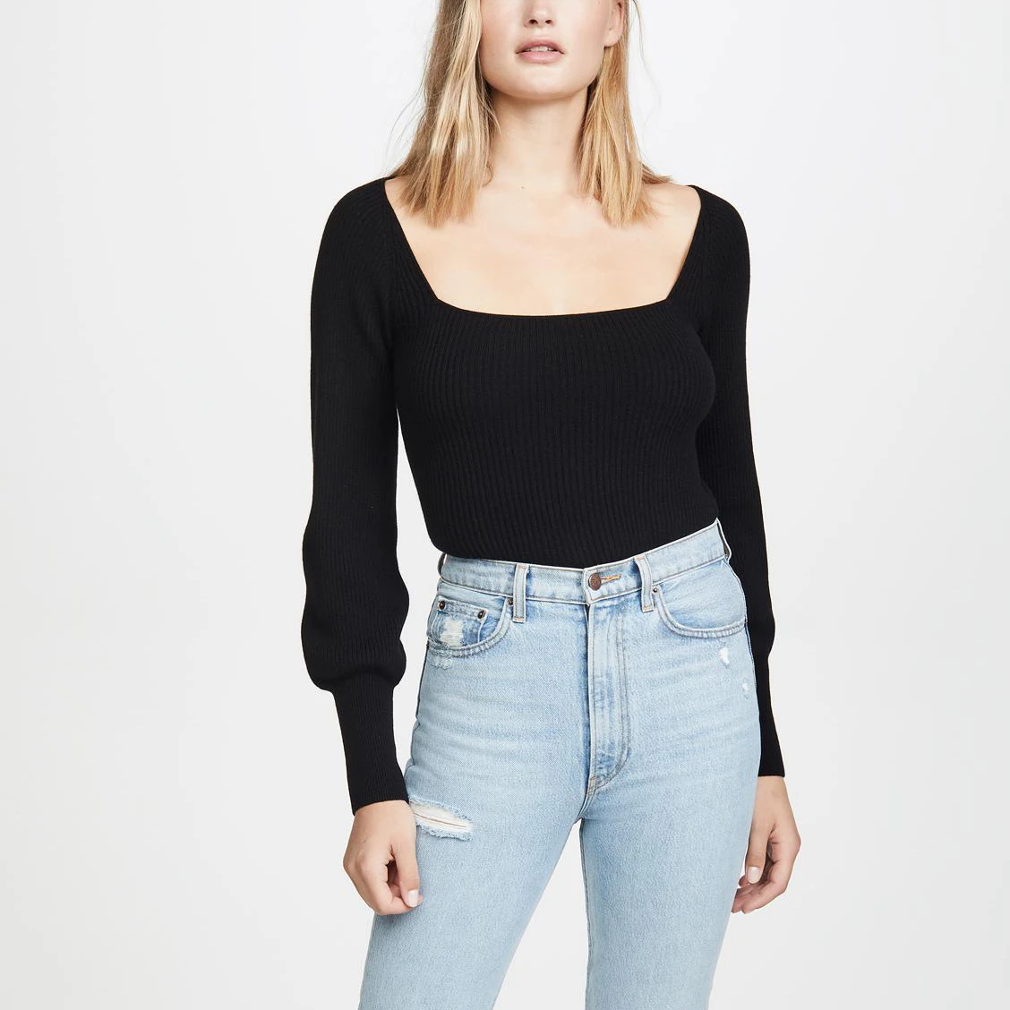 
 Женская футболка для йоги с длинным рукавом на заказ, мягкая эластичная Спортивная футболка для фитнеса и тренировок, свитер с квадратным вырезом, Базовый стиль  