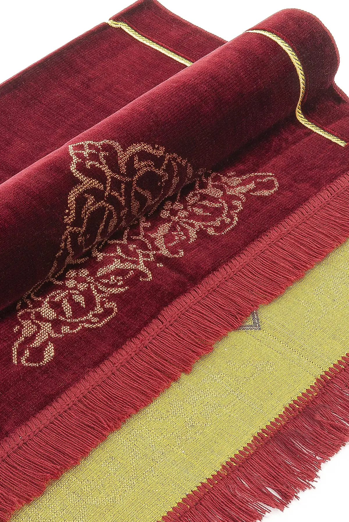 Velvet Muslim Prayer Rug Thick Soft Islamic Prayer Rug Islamic Gifts Prayer Carpet Mat, Elegant