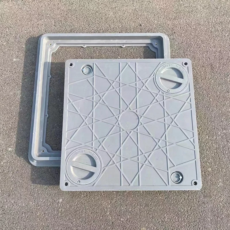 hot dip galvanized d400 en124 fiber glass resin square manhole covers price for sale
