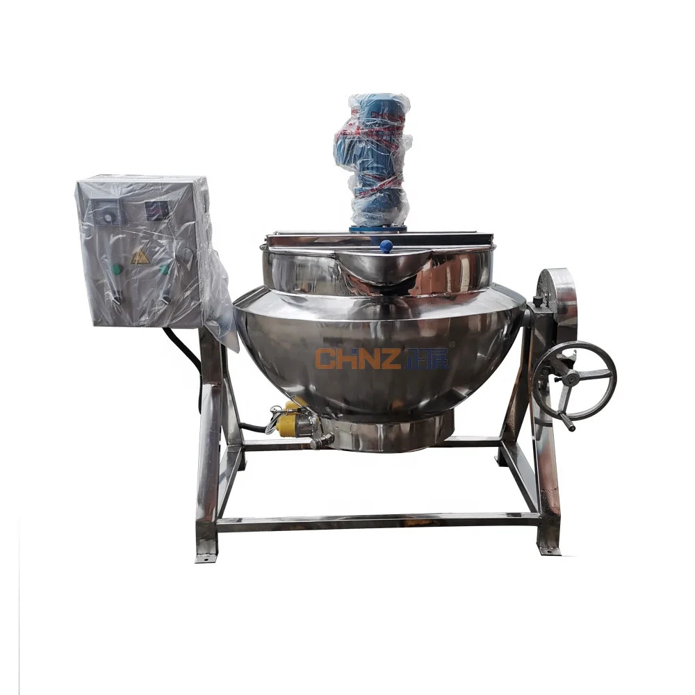 Stainless steel  electric/steam heated  tilting jacket kettle cooking tank