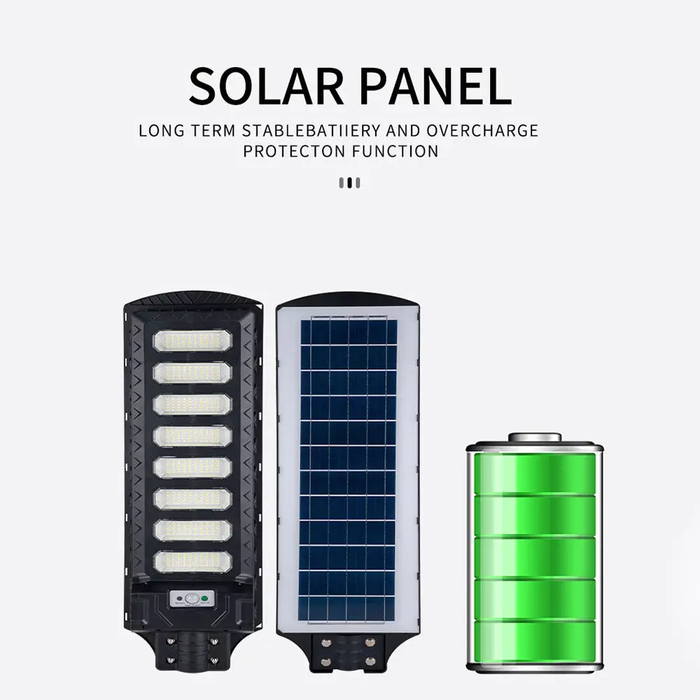 New product Ip65 waterproof outdoor Smd 90w 120w 150w 200w 300w 400w All In One motion sensor solar LED street lamp