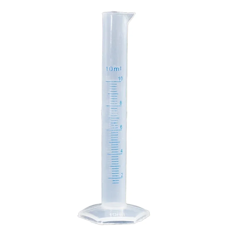 HYSTIC Translucent Plastic Measuring Cylinder Graduated Cylinders For Lab Supplies