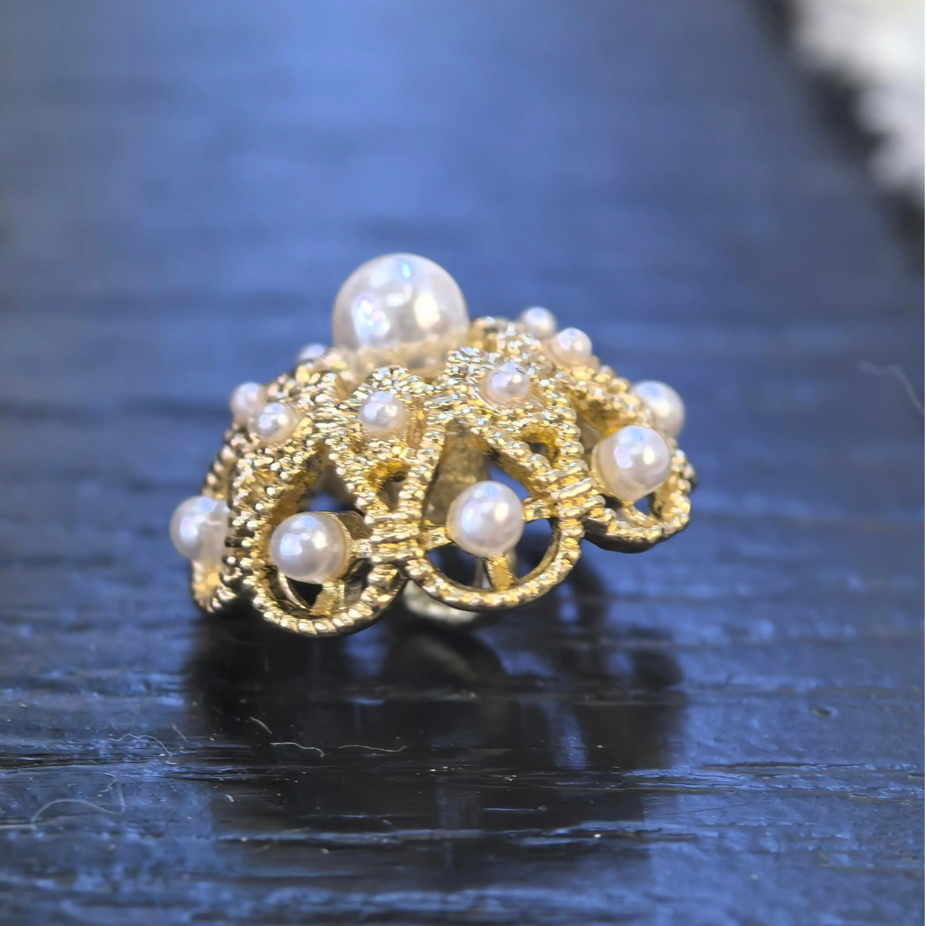 24L High Quality Sewing Button Imitation Pearl Decorative Shank Button