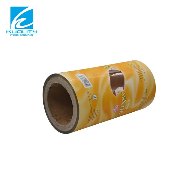 Food Grade Cold Sealing Biodegradable Packaging Aluminum Laminating Film Roll  Ice Lolly Packing Films