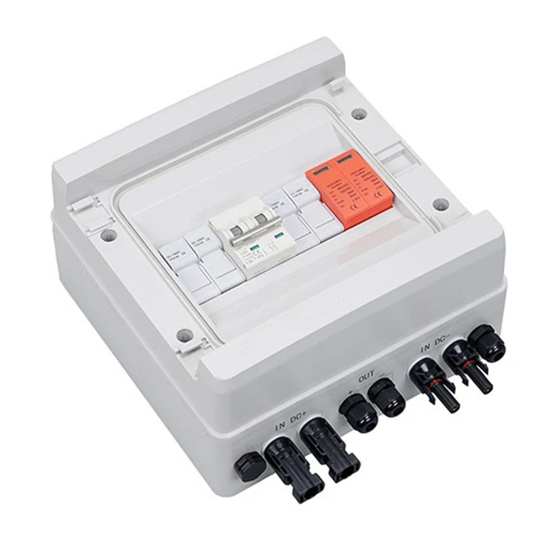 DC500V 2in 1out Solar Combiner Box Lightning Protection IP65 Solar System Solar DC Combiner Box