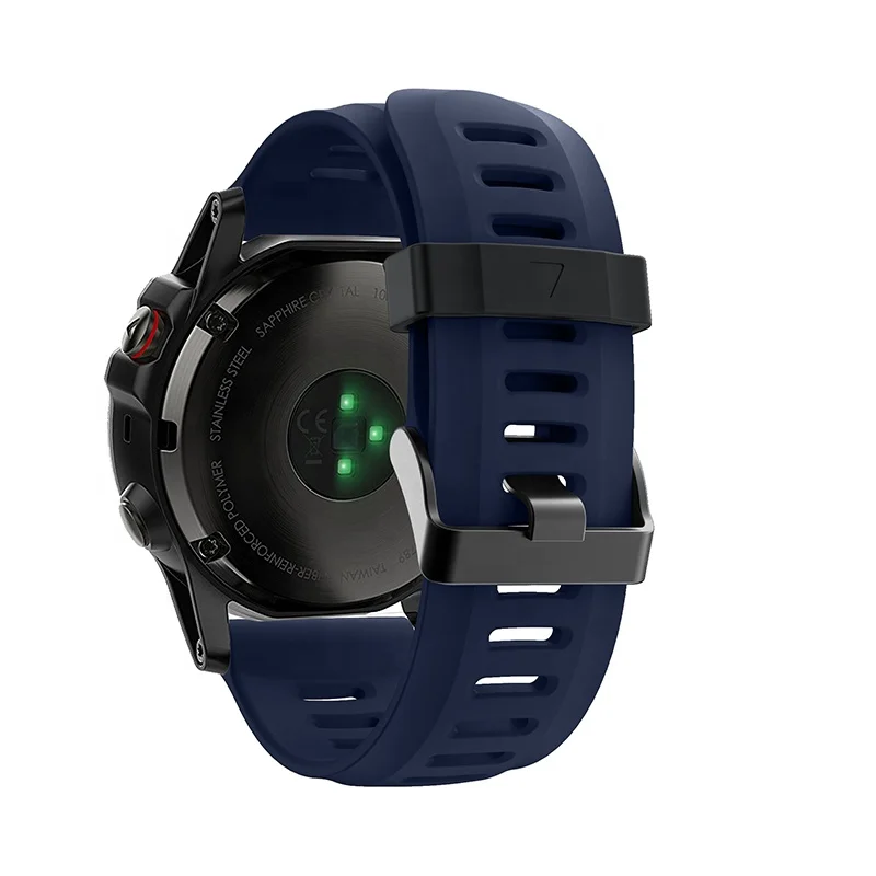 Oulucci 26mm Silicone Watch Band for Garmin Fenix 5X 5X Plus 3 3HR Business Watch Quick Release Easyfit Wrist Strap