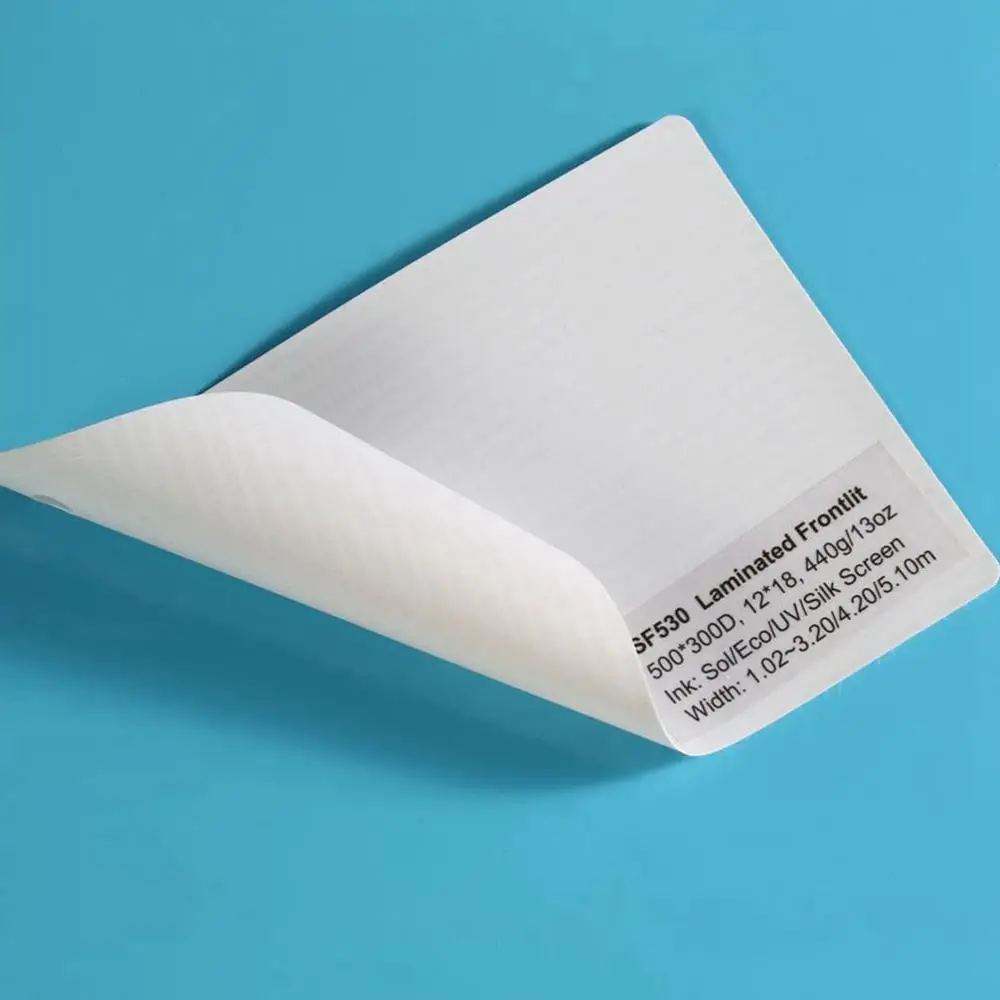 Sounda 440gsm 500*300D/12*18 ламинированный гибкий баннер из ПВХ с фронтальной