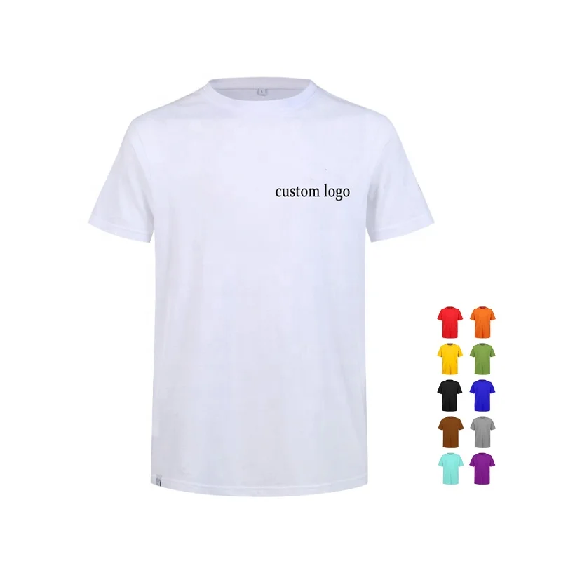 
TOP FORTUNE high quality blank 100 cotton plain tshirt in bulk unisex tee 