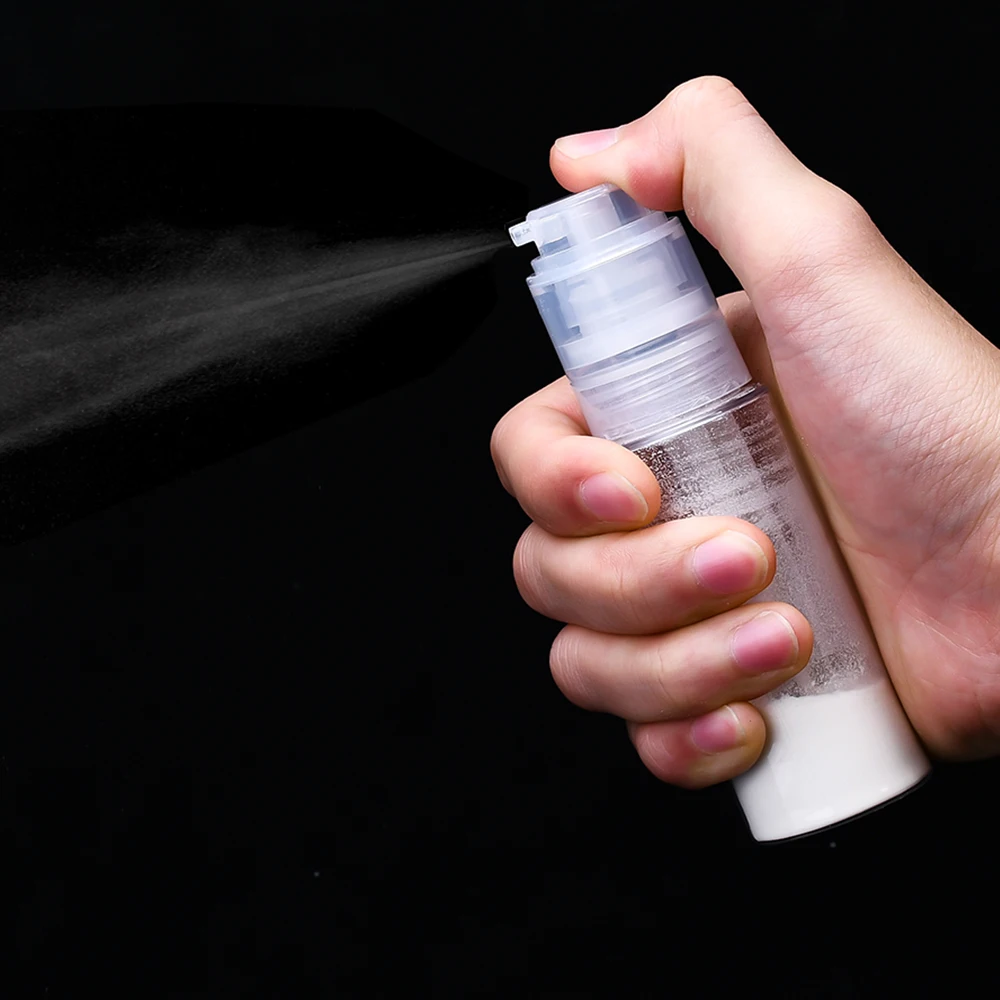 Dry Shampoo Puff Glitter Spraying Pump Dusting Cosmetic Packaging Plastic Volume Texture 14ml 18ml 25ml 50ml Powder Spray Bottle