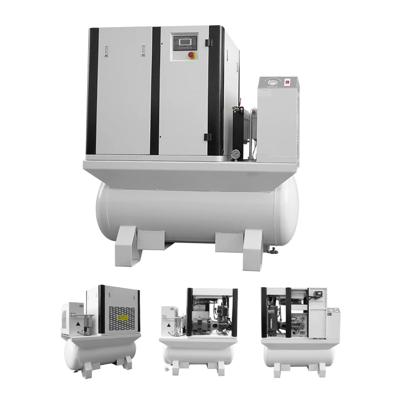 15 кВт 16 бар компактный винтовой компрессор 4 в 1 встроенный Воздушный бак винтовой воздушный компрессор для лазерной резки