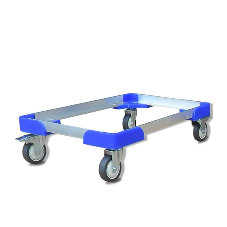 HOT SALE 4 Wheel Wheeled Crate Skate Aluminium Heavy Duty Dolly Trolley