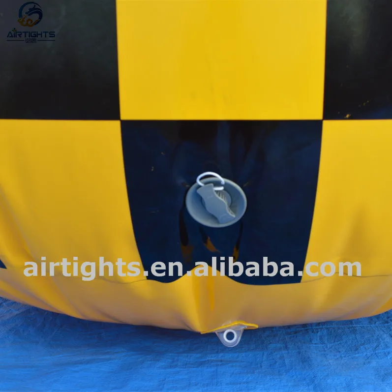 2m High Water Sports Race Marker, Custom Logo Printing Inflatable Cylinder Water Buoy