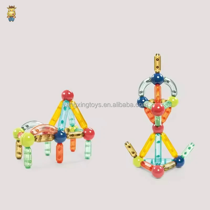 Mini 26PCS Creative Game Transparent Magnetic Stick Building Blocks Toys Set
