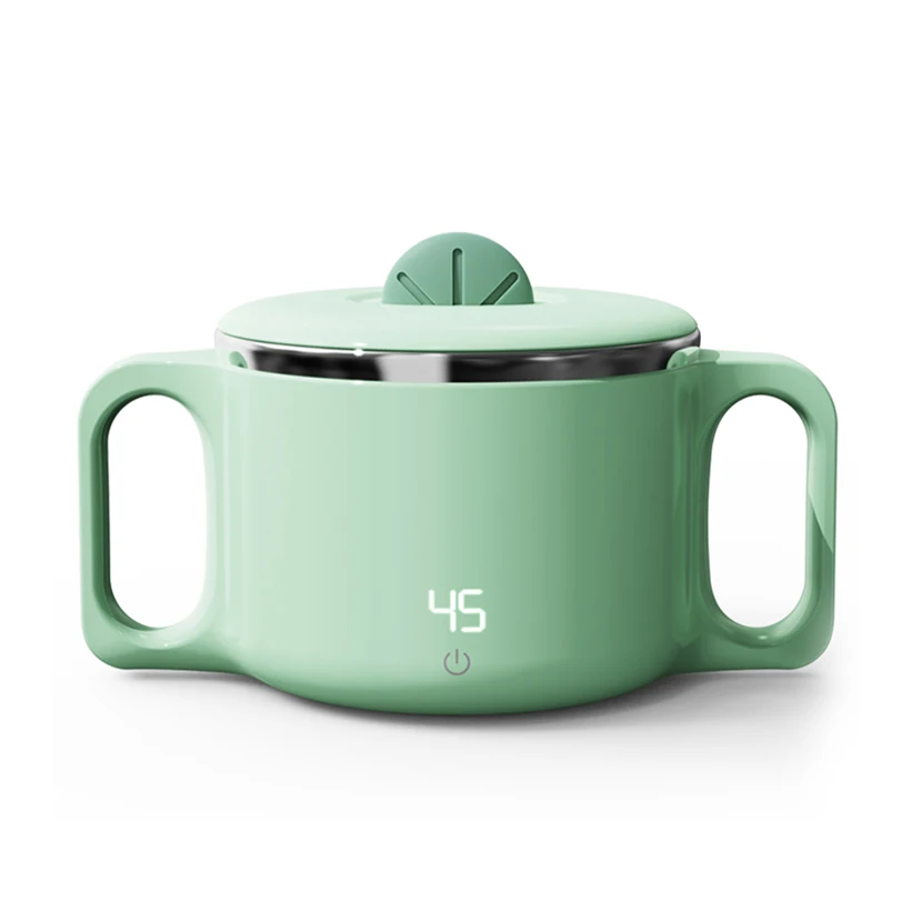 Baby Kids Feeding Insulation Bowl Food Warmer 316 Stainless Steel Smart Constant Temperature Bowl