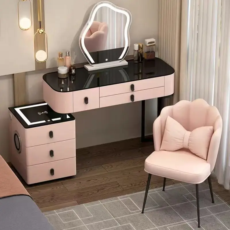 Modern Smart Furniture Multifunctional Bedside Dresser Dresser Sideboard Dresser With Mirror Chair Smart Table