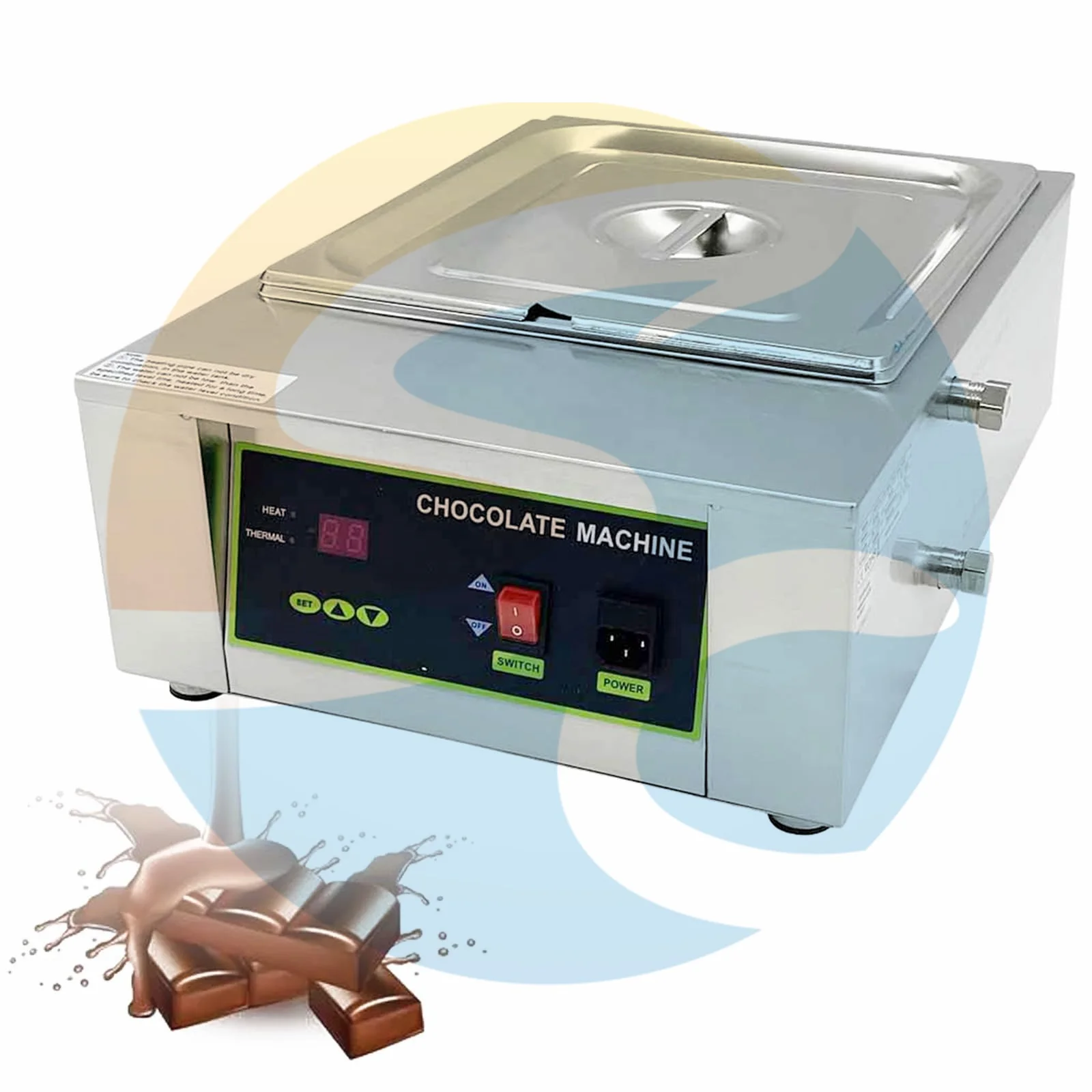 Digital Control Electric Chocolate Melting Single Bowl Electric Chocolate Melting Pot Thermostat Chocolate Warmer Machine