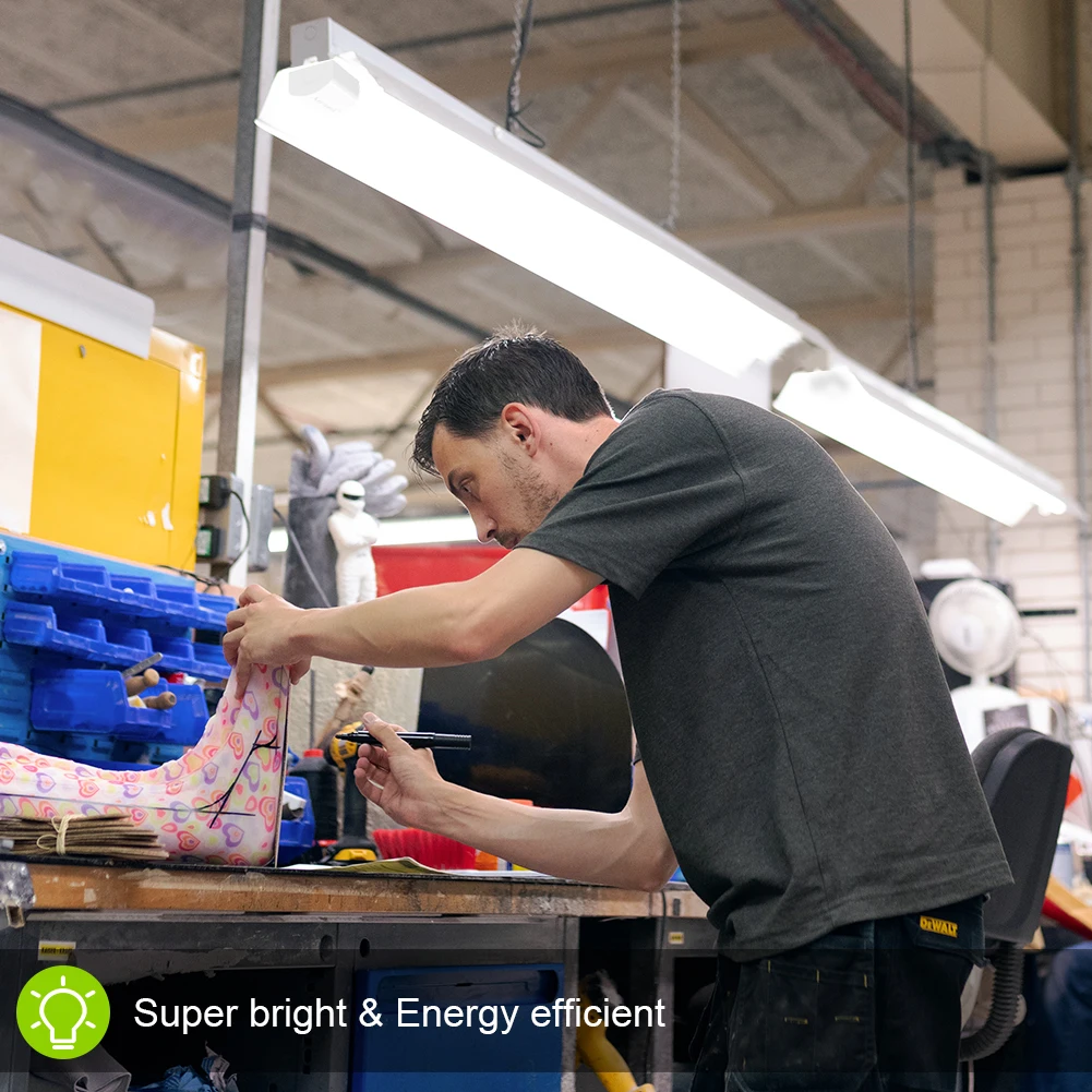 Super Brightness 45W 1500mm Led Linear Tri Proof Light 4000K Natural White IP66 for Office Corridor Supermarket