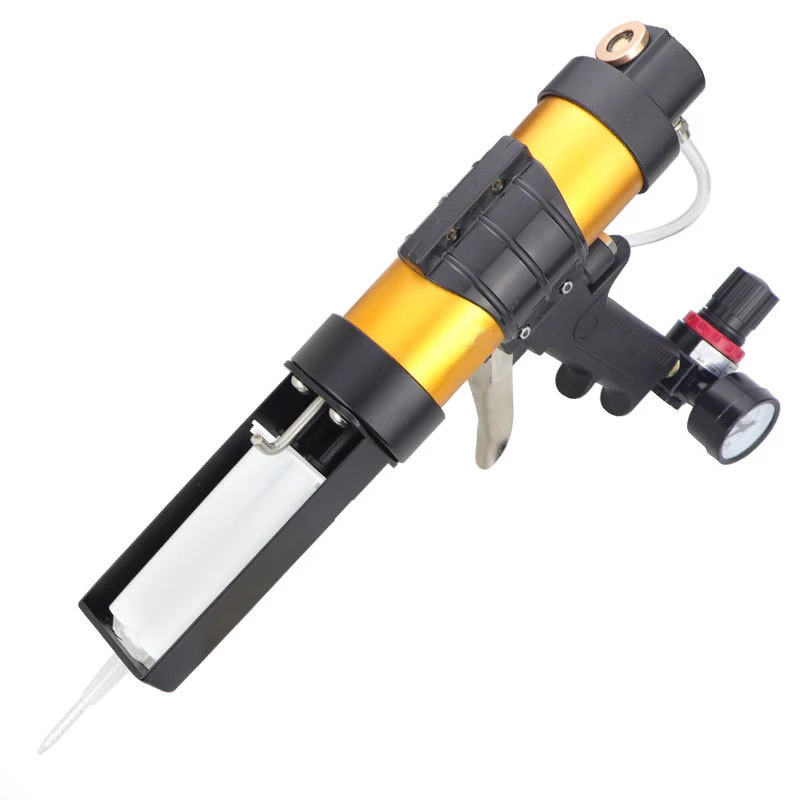 Pneumatic 50ml Air Dispensing Cartridge Gun for 1: 1 AB Plastic Tube