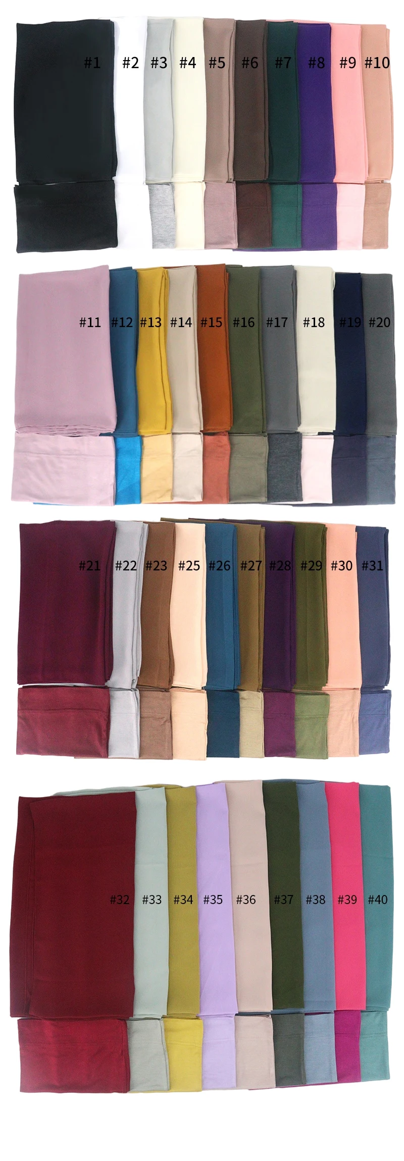 ready to ship chiffon hijab with matching undercap hijab two piece set chiffon hijab scarf for Muslim women