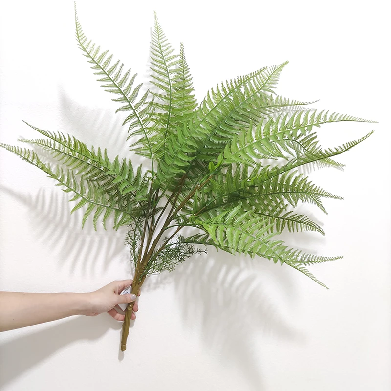Smart Artificial Persian Fern Tree Branches Bonsai Vase Decoration Artificial Plants Hanging Artificial Greenery Bush