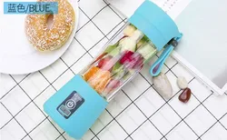 Custom Logo Mini Portable Blender 6 Blades Juicer Mixer USB Rechargeable Household Fruit Cooking Juice Machine Dispenser