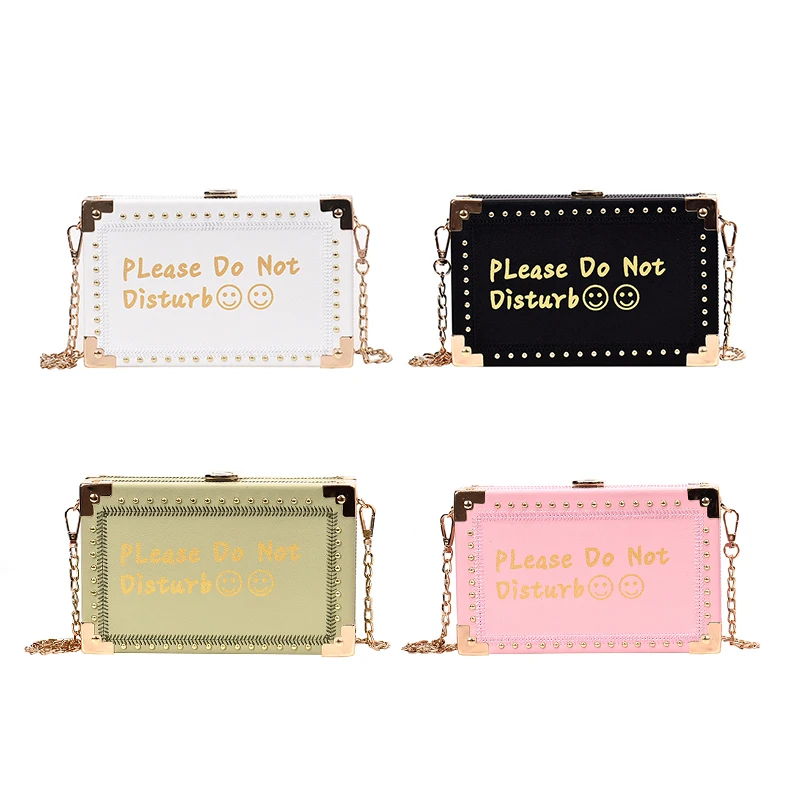 
China Suppliers Latest Style Leather Tiny Hand Bags Pu Square Box Shoulder Bag Crossbody 