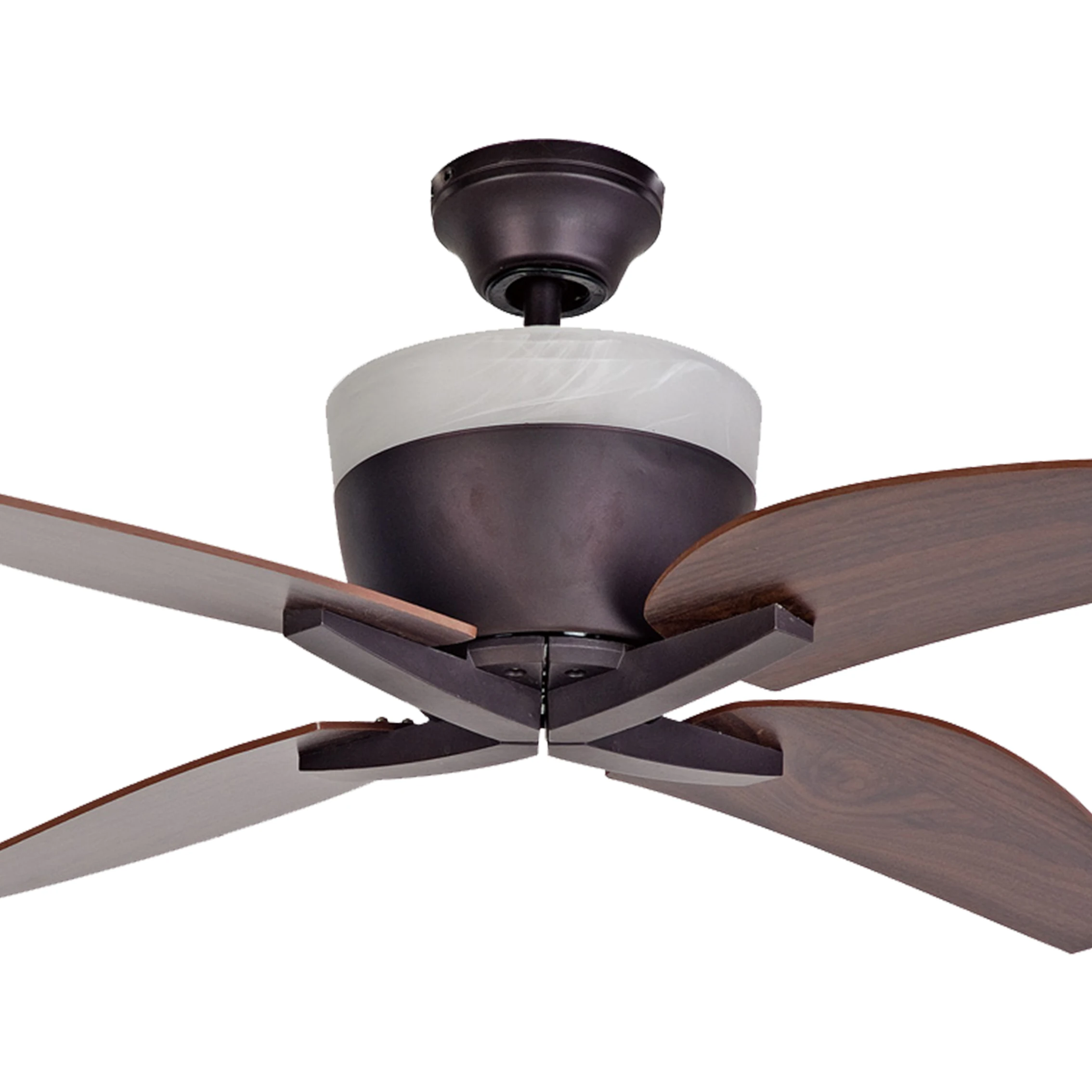 42 inch European Style/Modern Air Cooling Fan Home ORB Ceiling Fan Light with 4 MDF Knife Shape Blades, include Wall Control