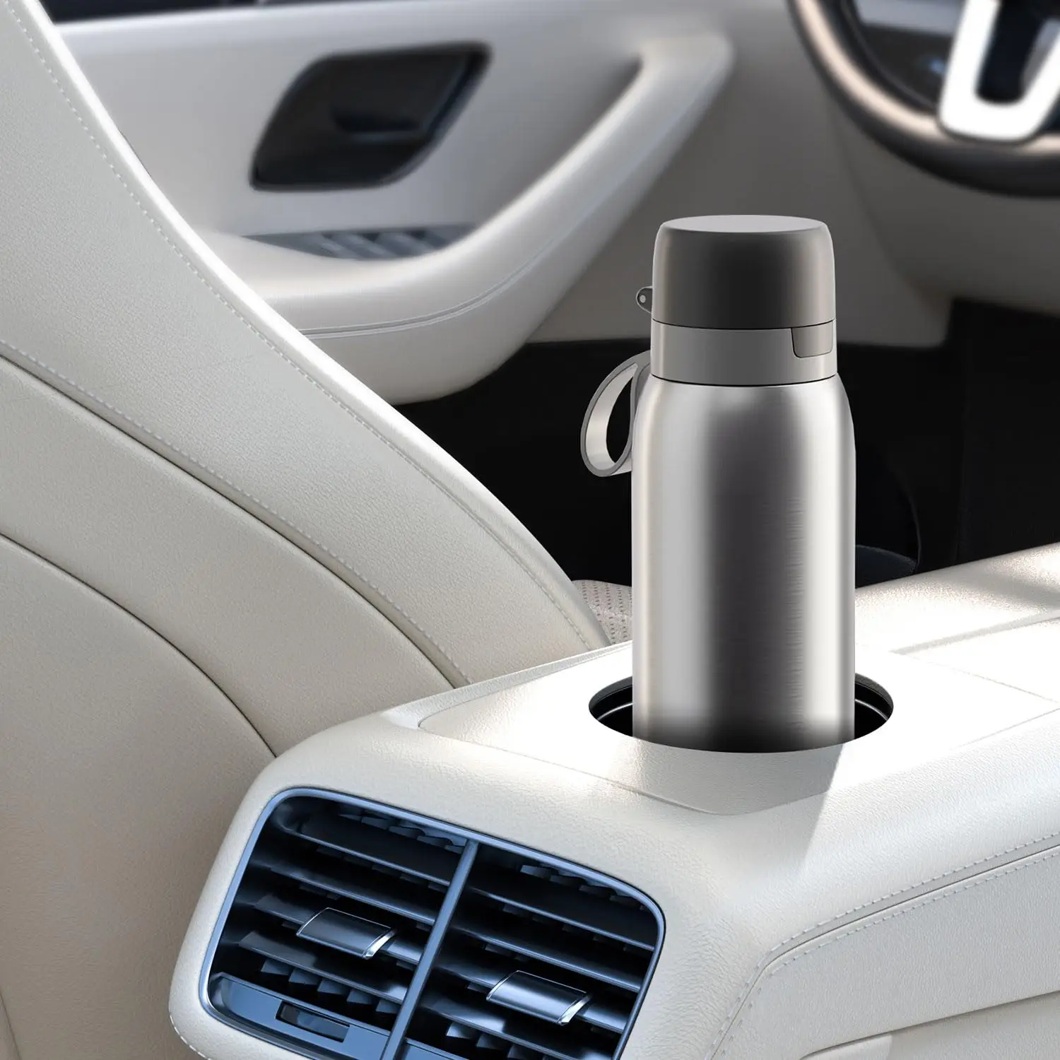 Stainless Steel Insulated Filtered Water Bottle Keep Ice/Cold and Hot Water for 24 h Reduce 99.9% of Chlorine Taste & Odor