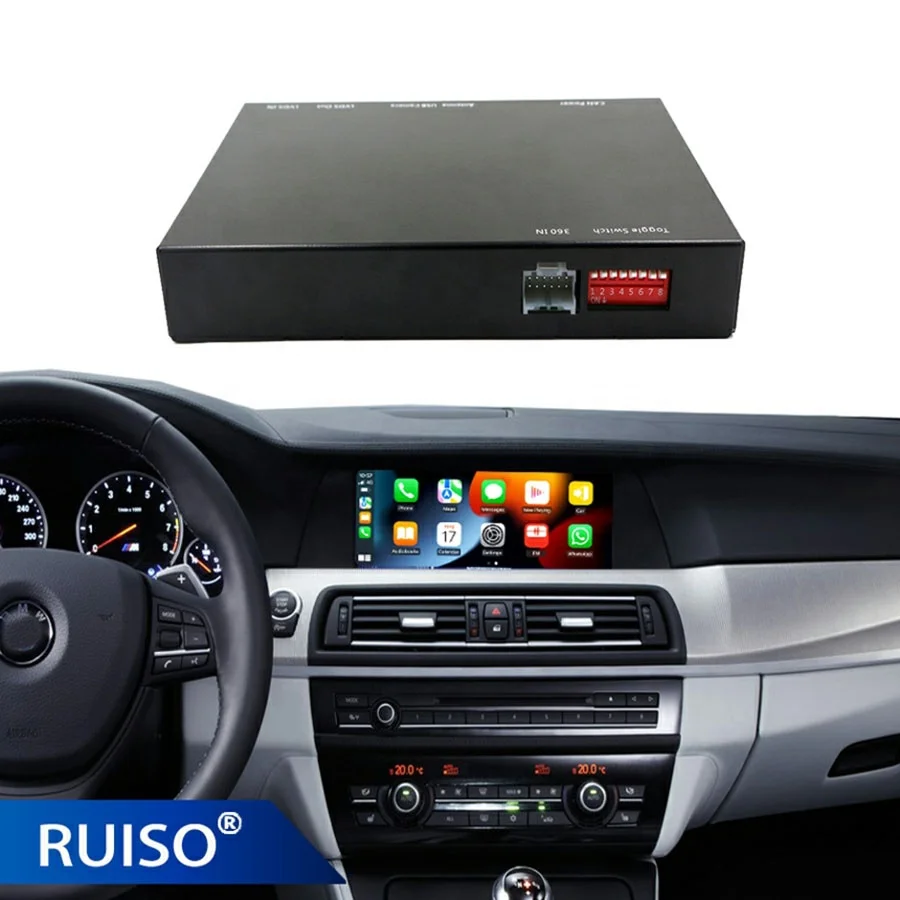 Беспроводная коробка для автоматического декодирования Android RUISO BMW 5/7 серии F10 F11 F07 F01 F02 F03 F04 модуль навигационной коробки