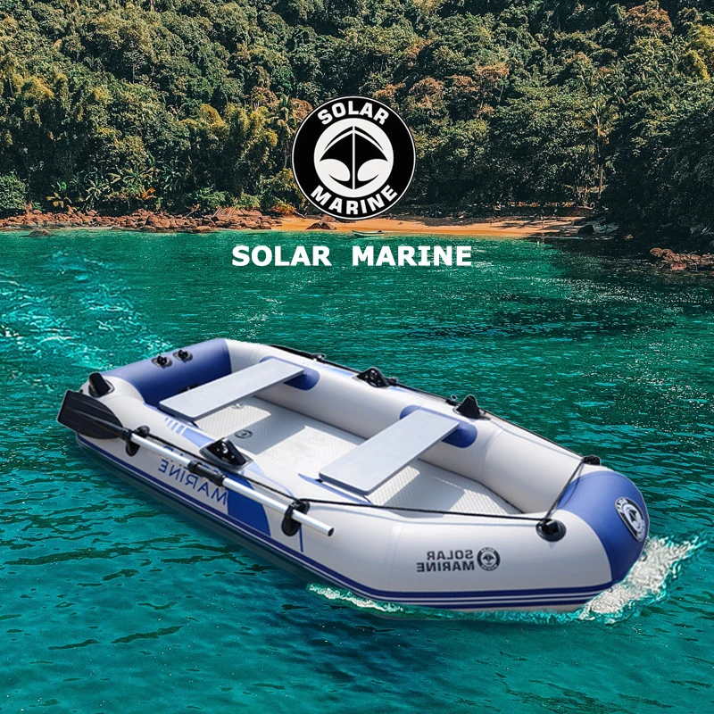 3 Person Inflatable Boat Inflatable Kayak Rubber Dinghy High-speed Yacht for Fishing Swimming Pool Lake River Ocean