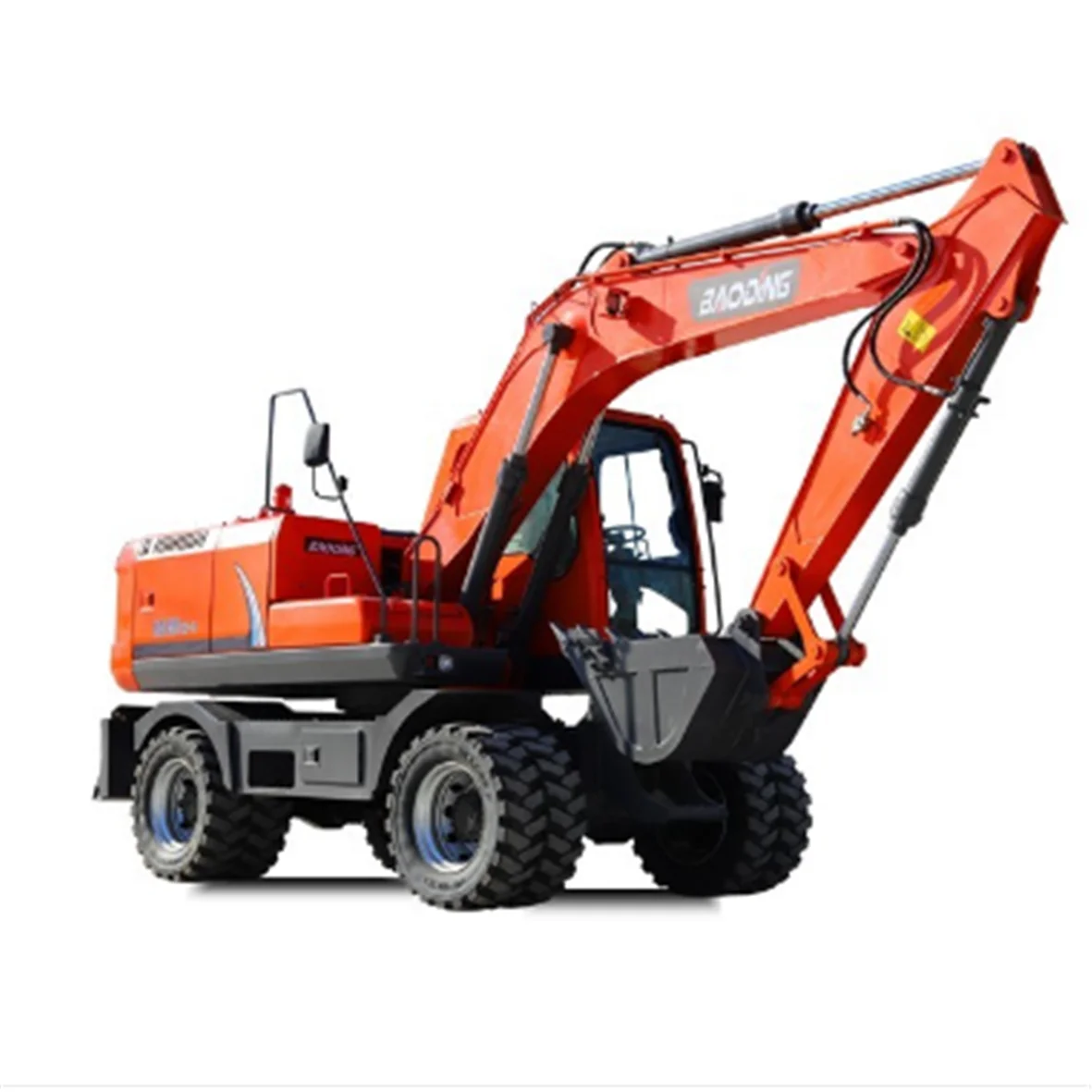 BD150W China famous scrap excavator 15 ton big excavator on wheel mounted scrap grapple