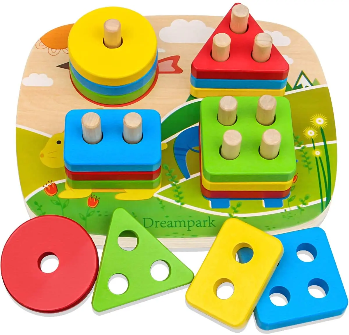 Shape Sorter Toy  Wooden  Building Blocks Geometry Learning Matching Sorting Gifts Didactic Classic Toys for Baby Toddlers