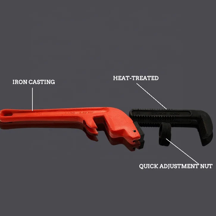 MAXPOWER Hex Offset Wrench Large Plumbing Smooth Pipe Wrench