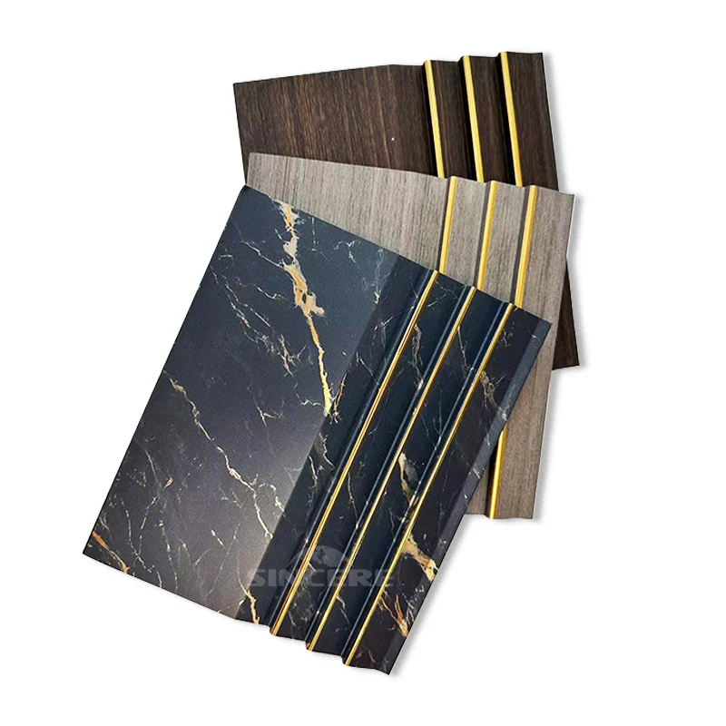 Environment Friendly Building Material 3D Design wall cladding interior wooden Wallboard tools mall hall PS wall panel