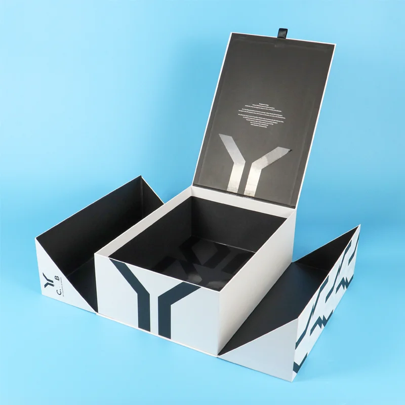 special design biodegradable elegant packaging en carton paperboard beauty products magnet cosmetic makeup package paper boxes