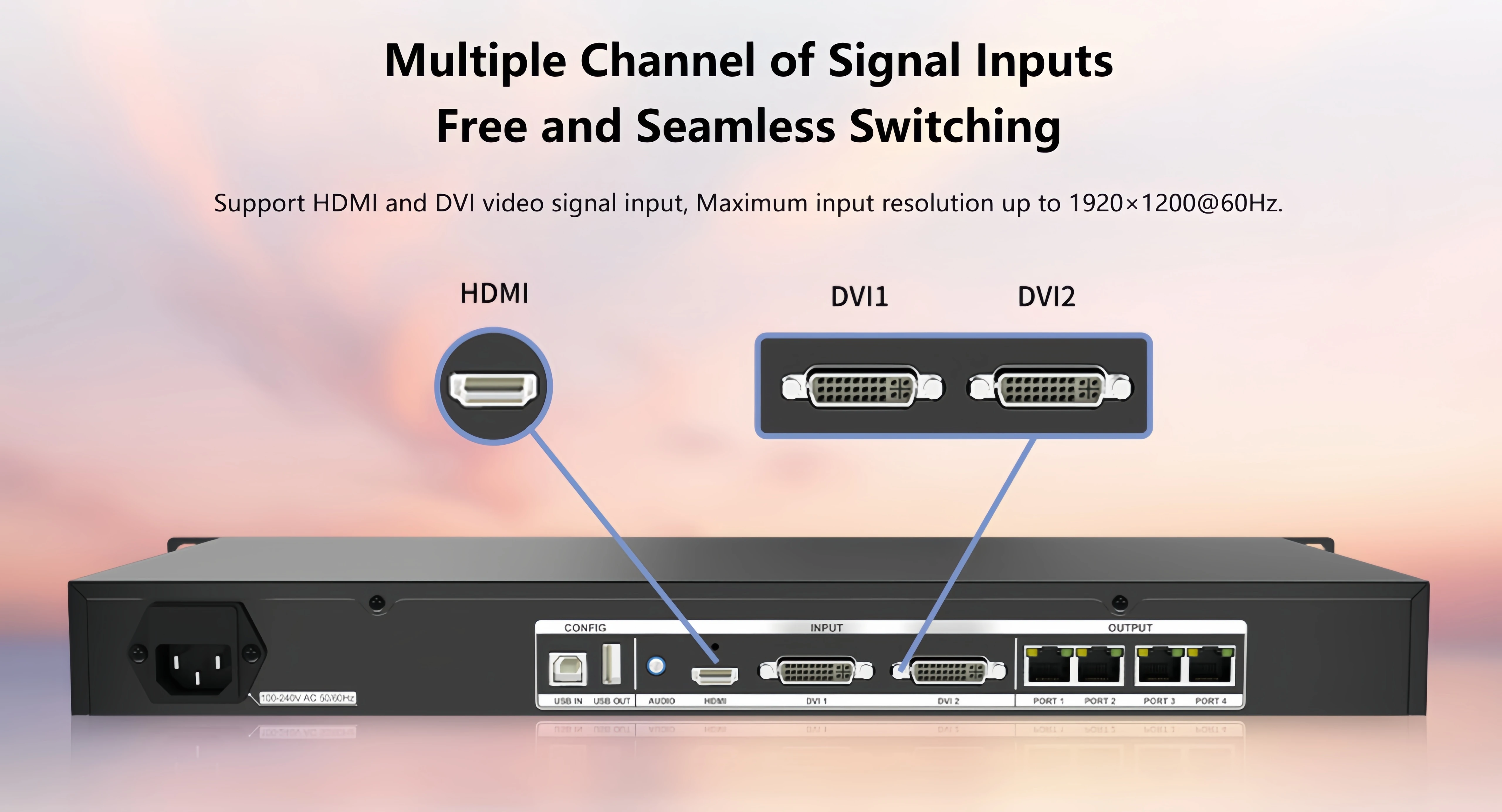 Colorlight X2s integrated Video processor LED display Video processor, suitable for commercial advertising LED display