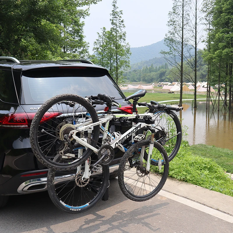 Hitch bike rack for 2 bikes carrier hitch bicycle rack universal aluminum carrier mount car bike roof