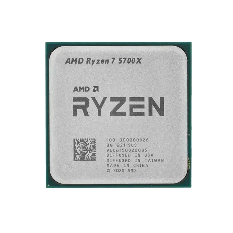 AMD R7 5700X New R7 5700X 3.4 GHz Eight-Core 16-Thread CPU Processor 7NM L3=32M 100-000000926 Socket AM4 but without cooler