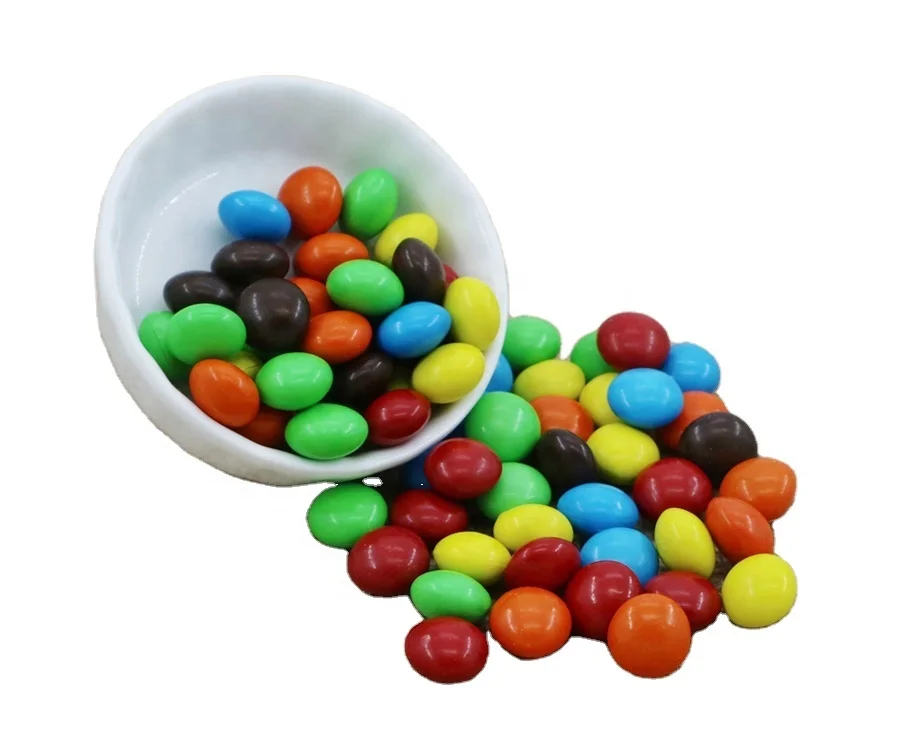 High quality 6 colors mix choc bean sweet button shape chocolate confectionery (1600332363497)