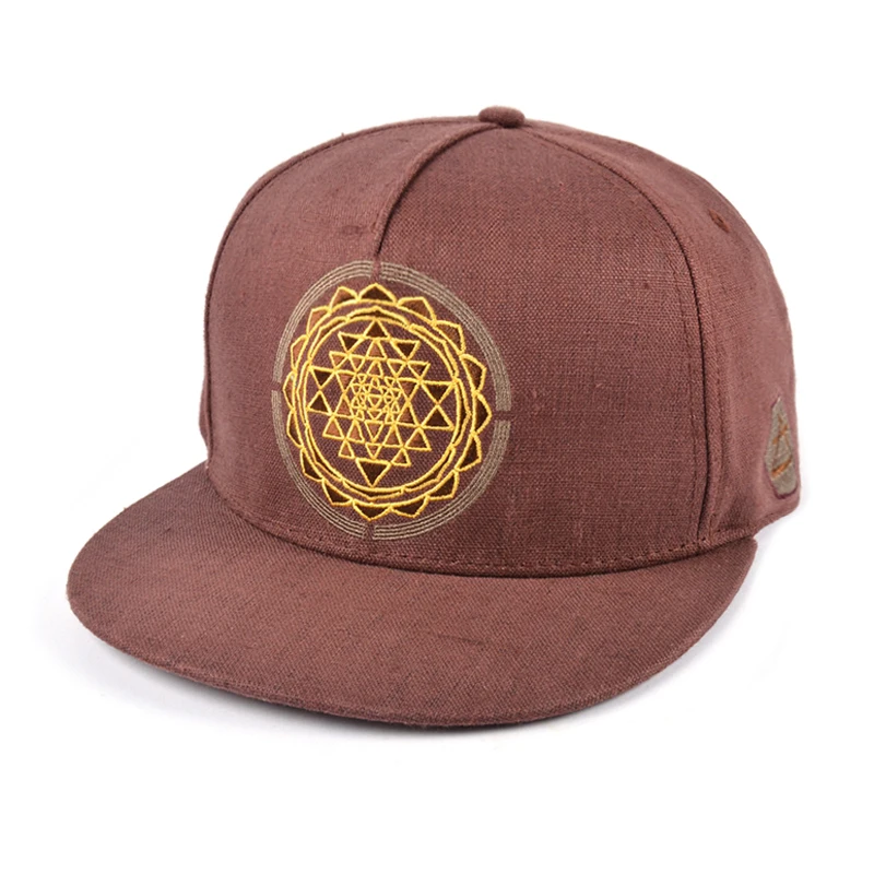 Wholesale Custom 5 Panel Flat Brim Embroidery Design Sports Hemp Snapback Hats and Caps