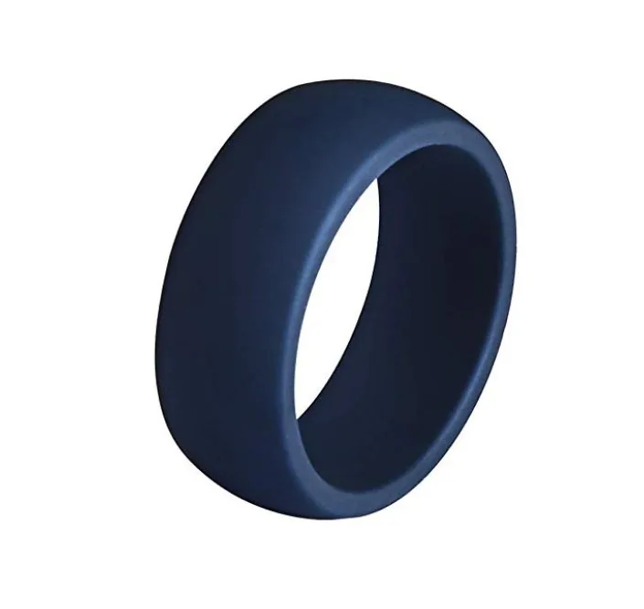 7 pack Silicone Rings silicone wedding band rings high quality custom silicone rings men 8.7 mm width 2.5 mm thickness