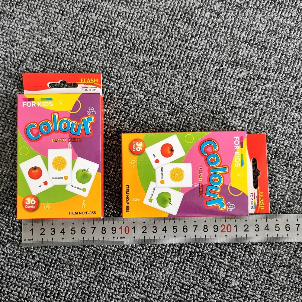 Wholesale ready to ship custom educational kids flash card printing