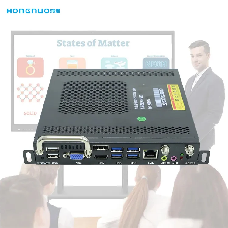 HONGNUO Customized Mini PC OPS i3i5i7 Mini PC 4K for whiteboard and interactive display Industrial office school Computer
