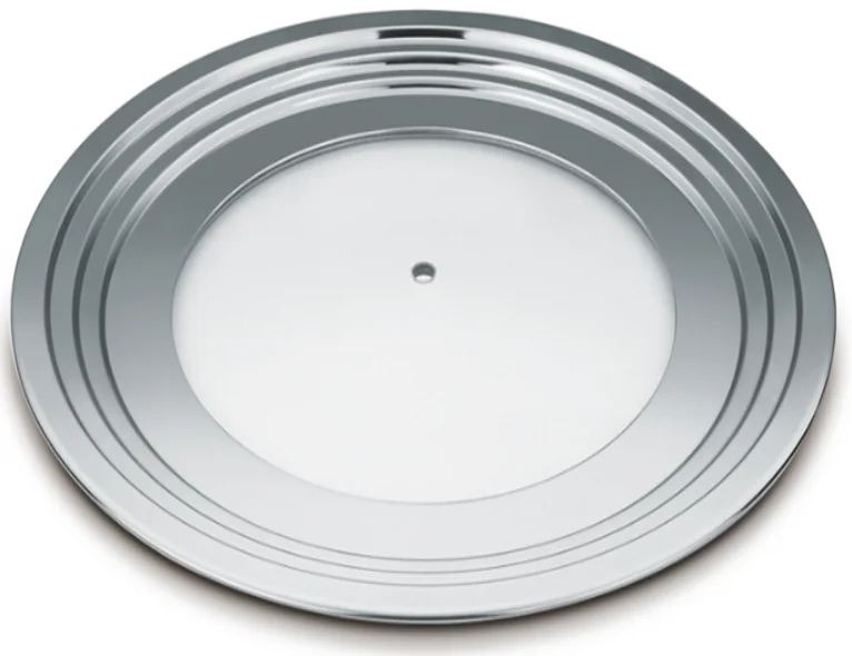 Universal round Multifunctional Silicone and Stainless Steel Rim Glass cover Tempered Glass Cookware Pot Lid