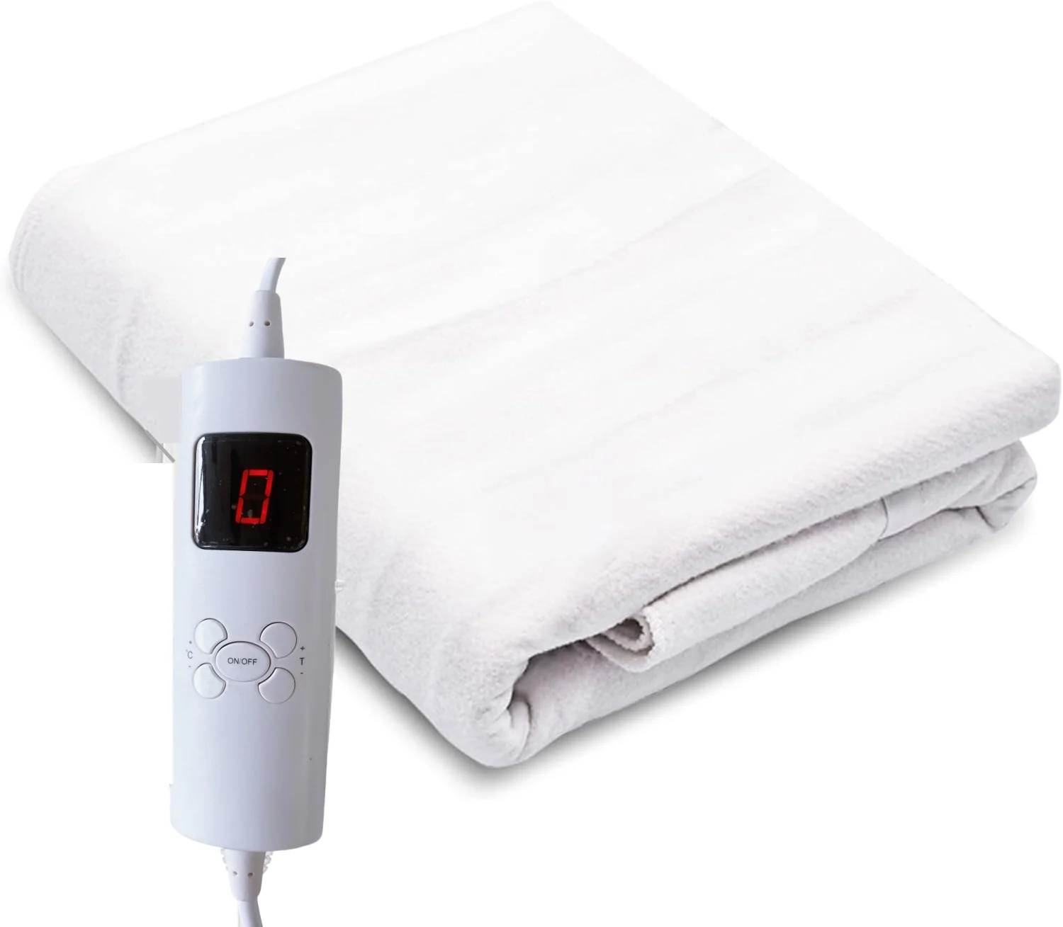 65W Electric under blanket,1-9 heat settings and 1-9h adjustable timer,non-woven fabric,180*75cm,rapid heating
